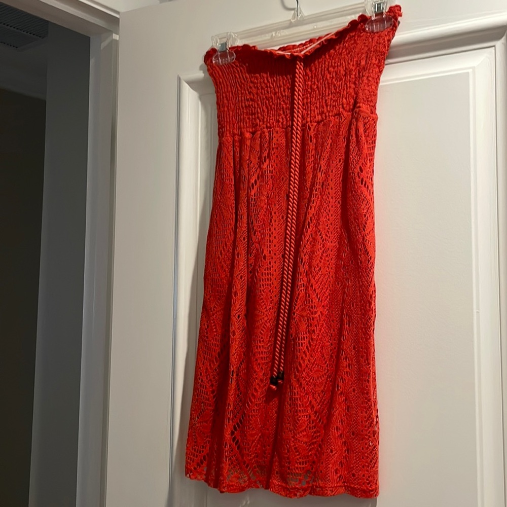 Ella Miss Strapless Eyelet Dress